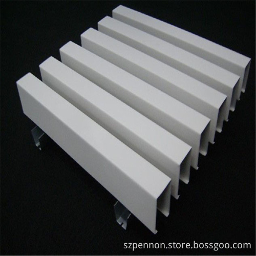 Artistic Suspended Aluminum Baffle Ceiling Tube Line Ceiling